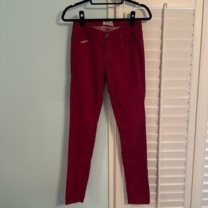 Red lightweight pants